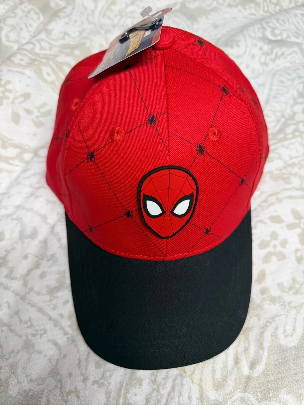 Marvel Kids Red and Black Spider Baseball Cap
